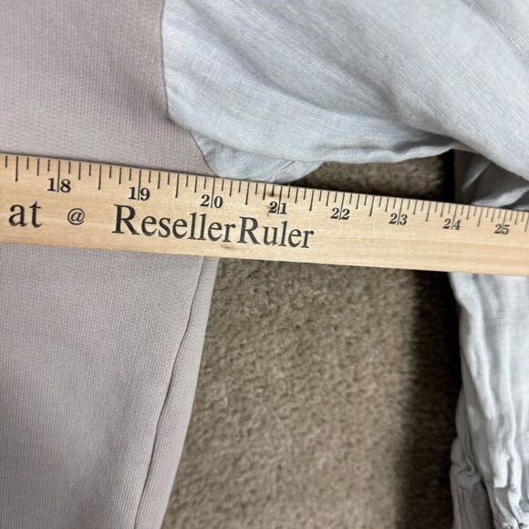 Stateside Sweatshirt Womens Small S Gray Crew Contrast Linen Sleeve French Terry - Picture 7 of 11